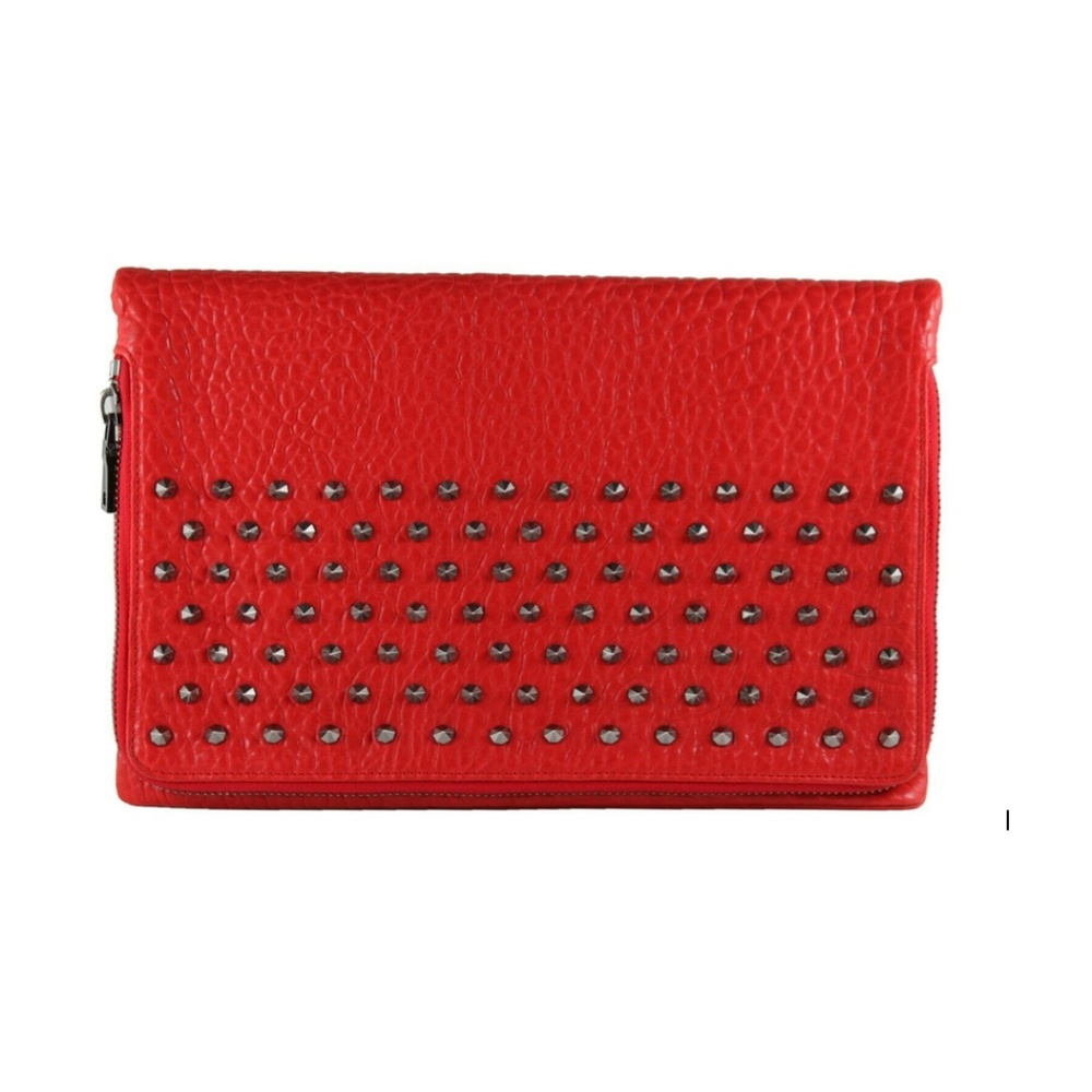 Red Calf / Pewter Stud - fits Tablets